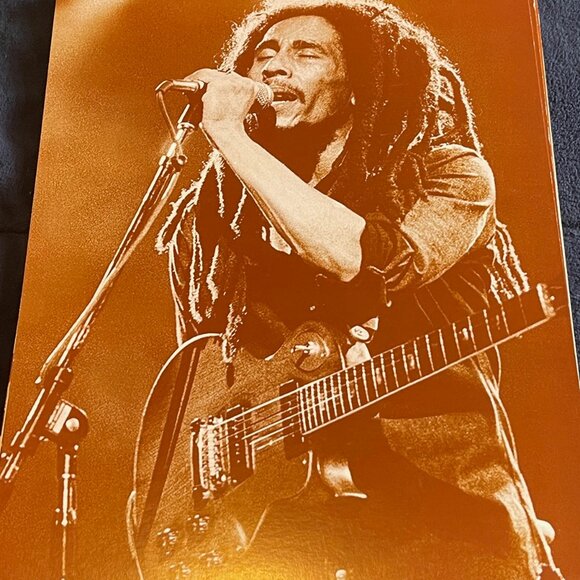 Bob Marley Sepia Photograph 14" x 11" Poster Rasta Raggae Ska Jamaican 1970s - Picture 1 of 3